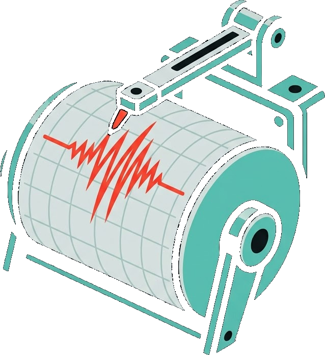 Seismograph drum